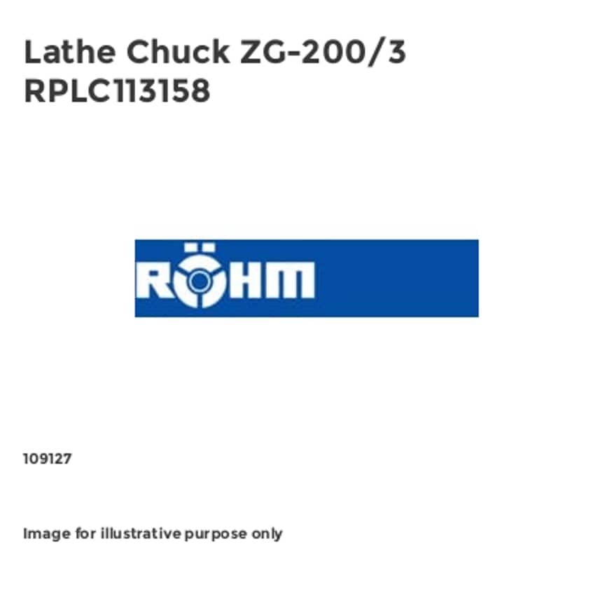 Lathe Chuck ZG-200/3 RPLC113158