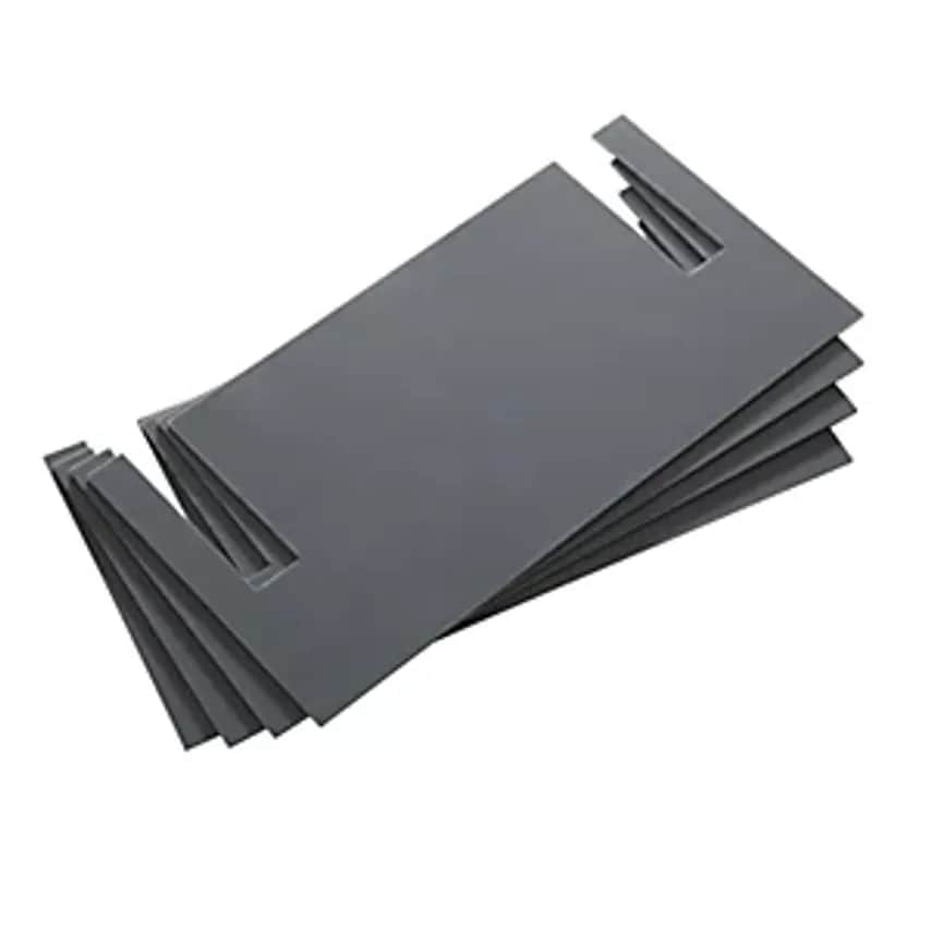 Levelling Plate, PVC, Grey, Pack Of 4, 2mm Thick