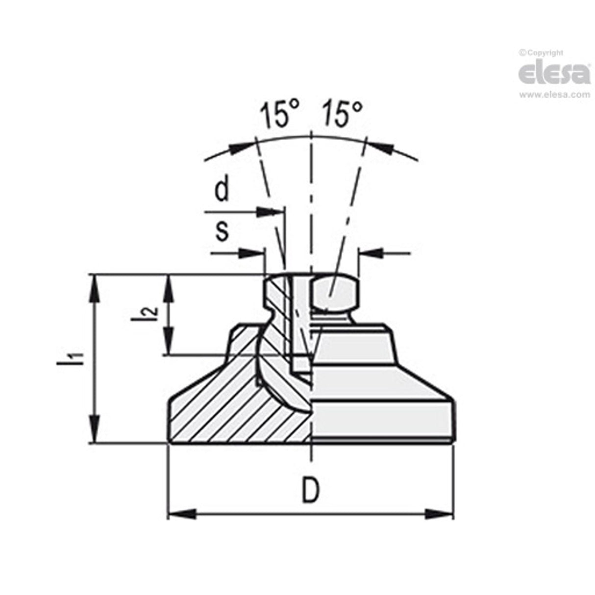Levelling feet-LM.60 M12