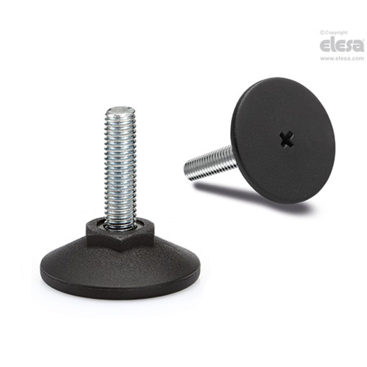 Levelling feet-LX.40-SW17-M10x22-S