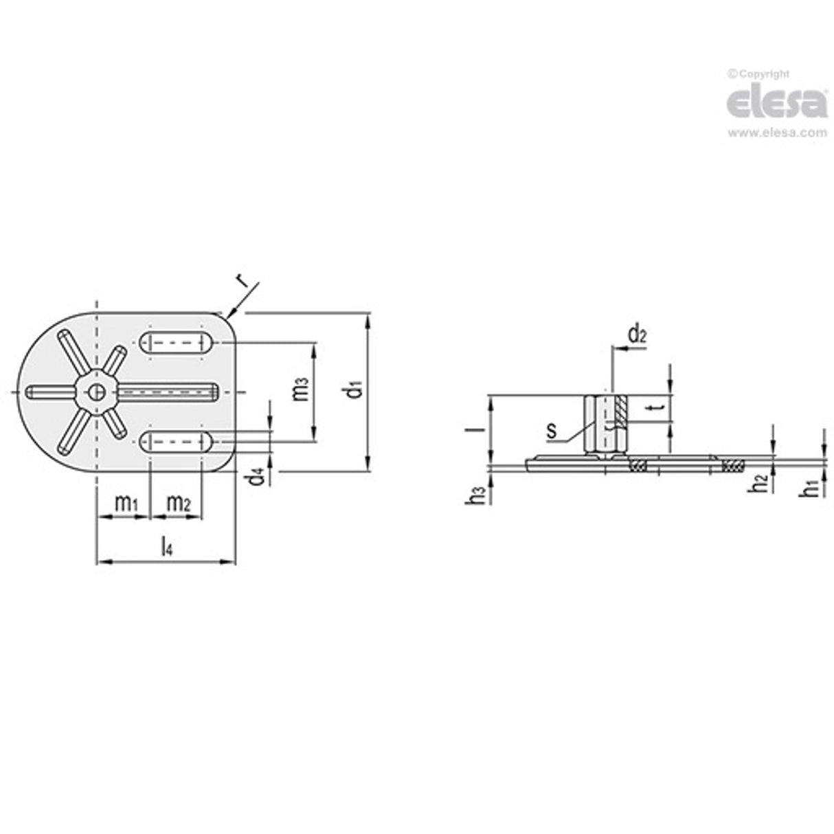 Levelling feet, ground mounting-LMD.F-2SL-80-SST-M20-TV
