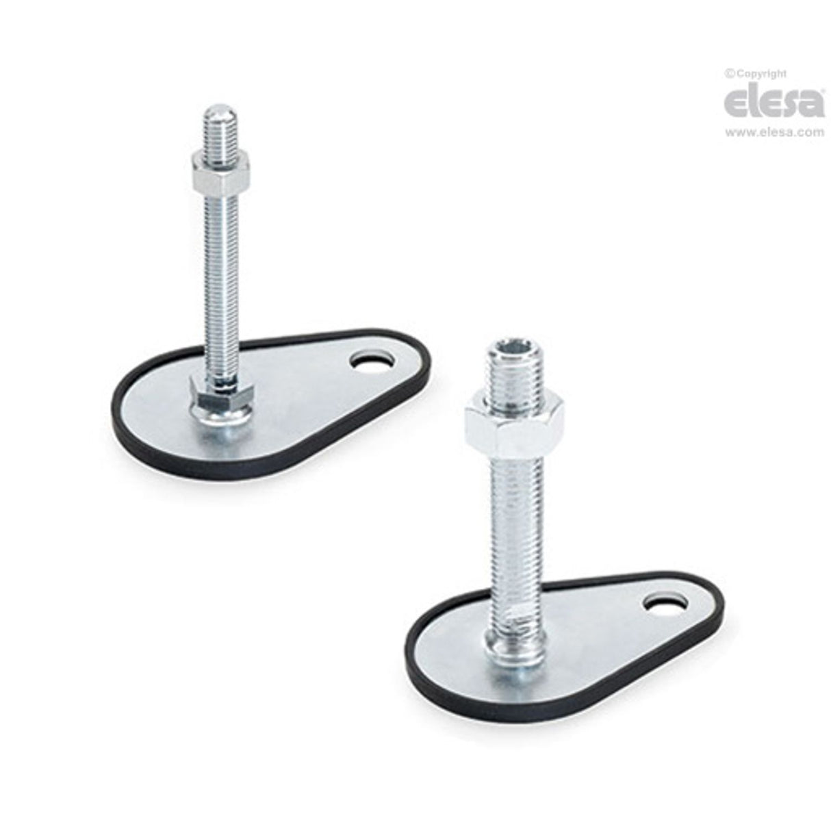 Levelling feet, ground mounting-LMP.F-50-M10x100-TR