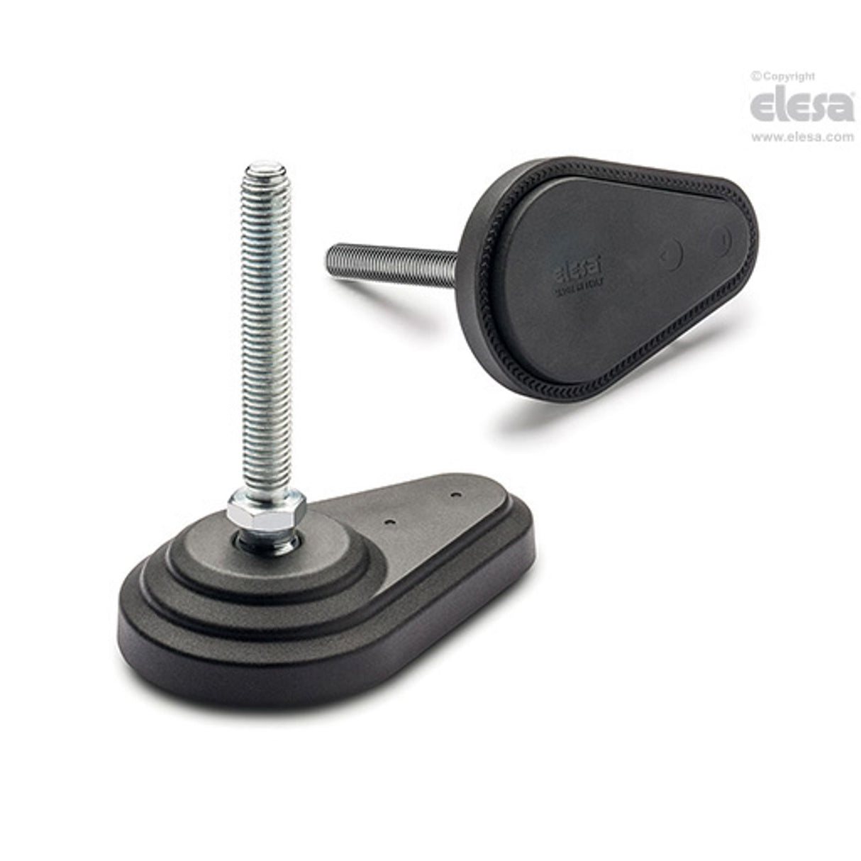 Levelling feet, ground mounting-LV.FO-80-14-M14X98