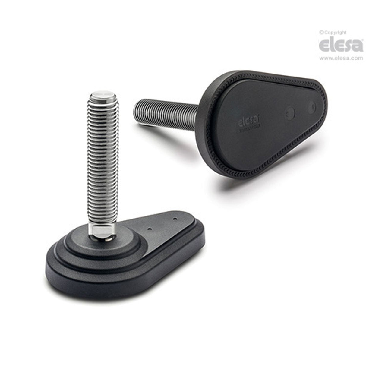 Levelling feet, ground mounting-LVQ.FO-60-14-AS-SST-M16x68