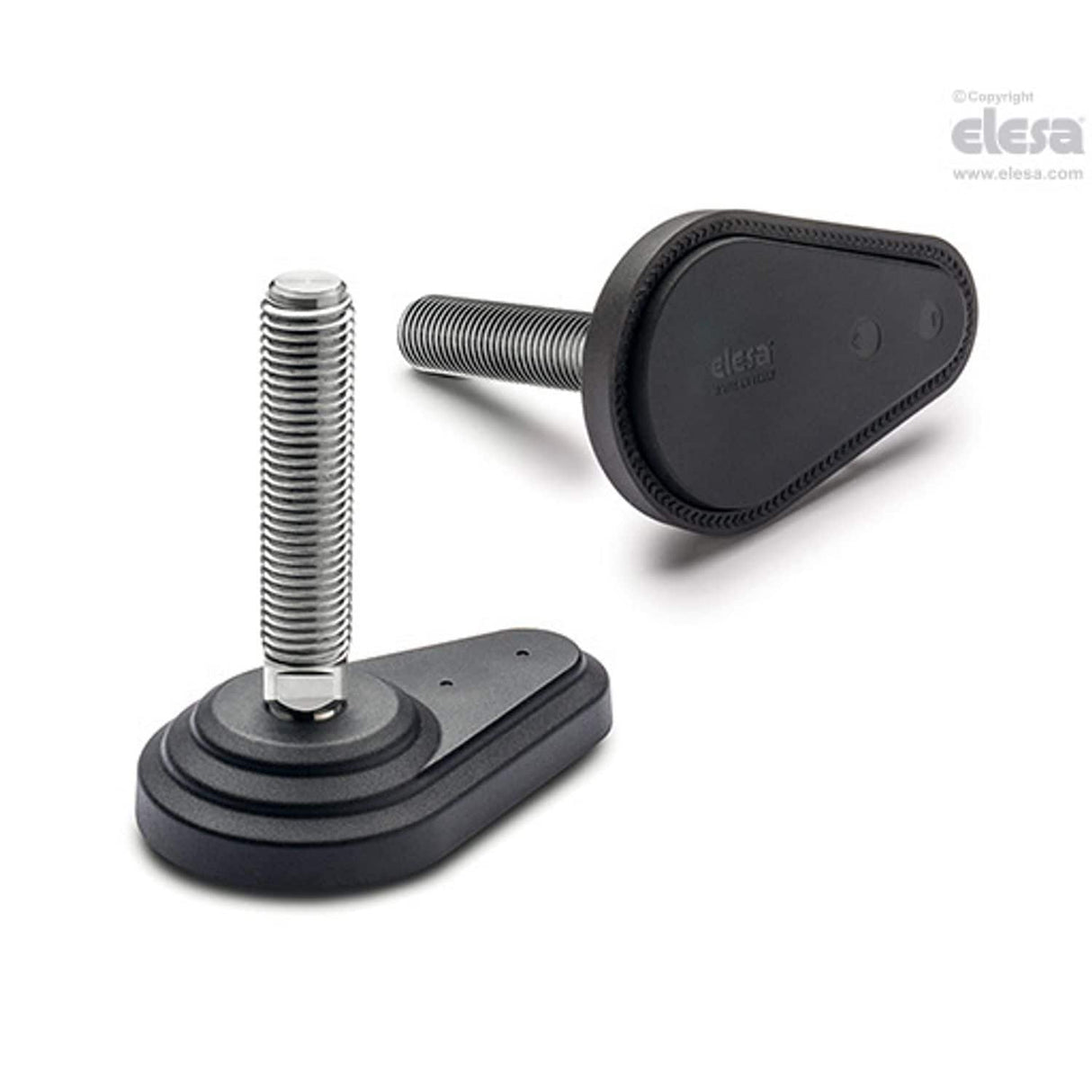 Levelling feet, ground mounting-LVQ.FO-80-14-AS-SST-M16x68