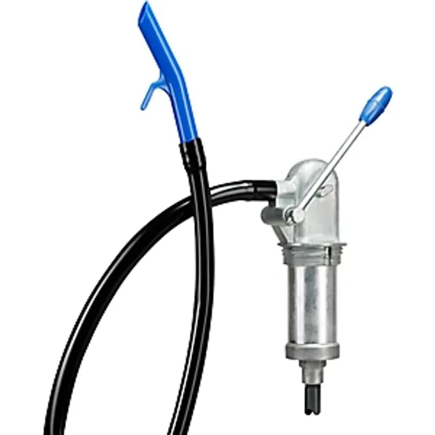 Lever Operated Cylinder-Type Manual Pump, Pump Rate 8 L/min, With Discharge Hose, For Oil, Diesel