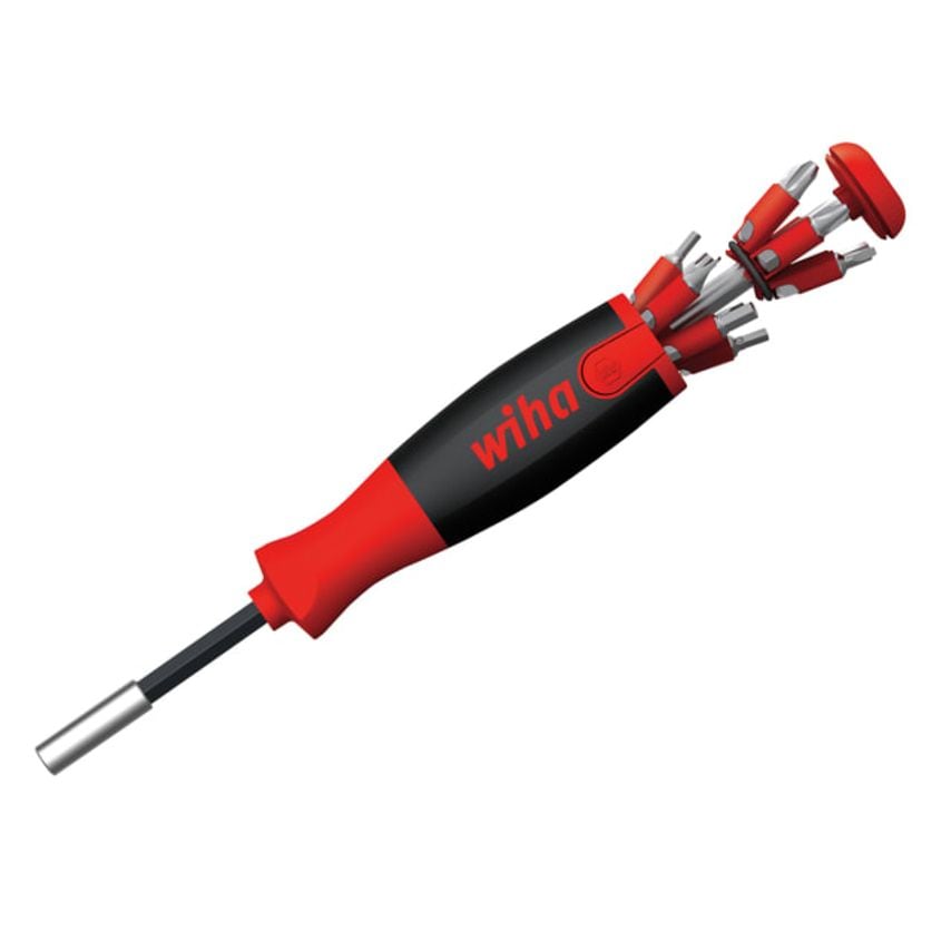 LiftUp 25 Magnetic Screwdriver With Bit Magazine (Sl, PH, Pz, Tx, Hex)