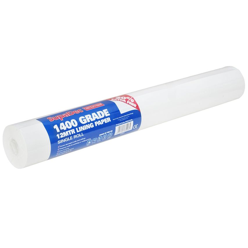 Lining Paper 1400 Grade 10m Plus 20% Free 6.72m2 Coverage