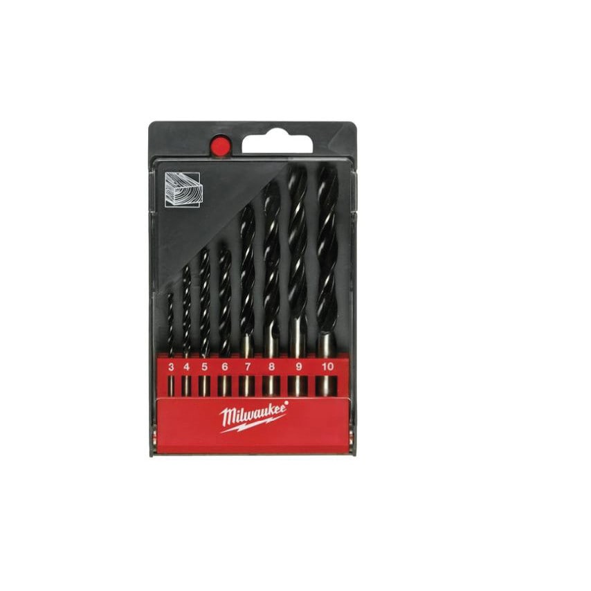 Lip & Spur Brad Point Drill for Wood Set 3-10mm (8PC)