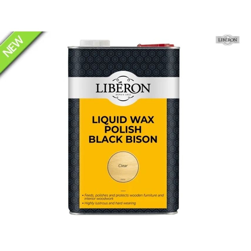 Liquid Wax Polish Black Bison Clear 5L