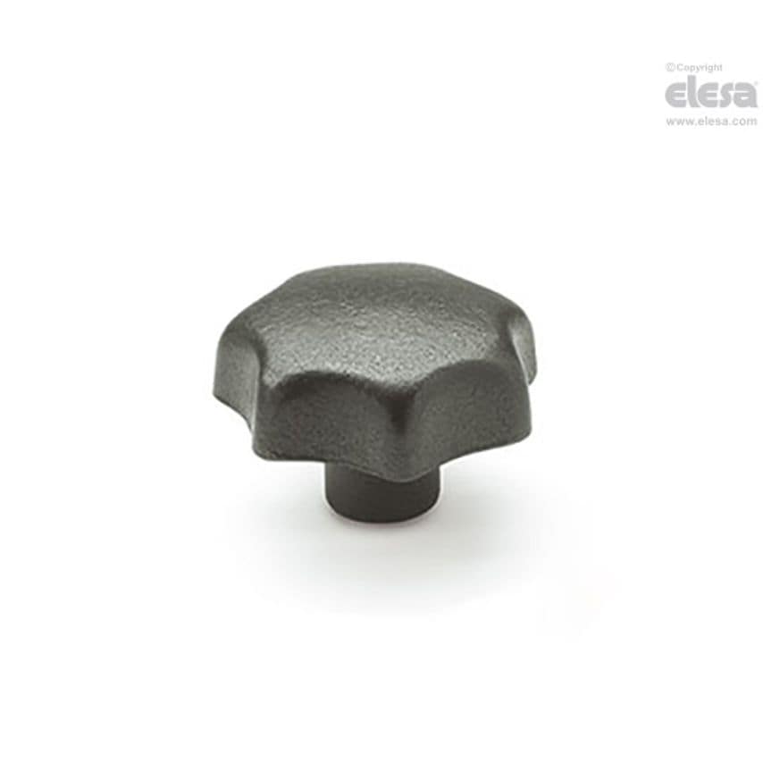 Lobe knob-DIN 6336-GG-50-M10-E