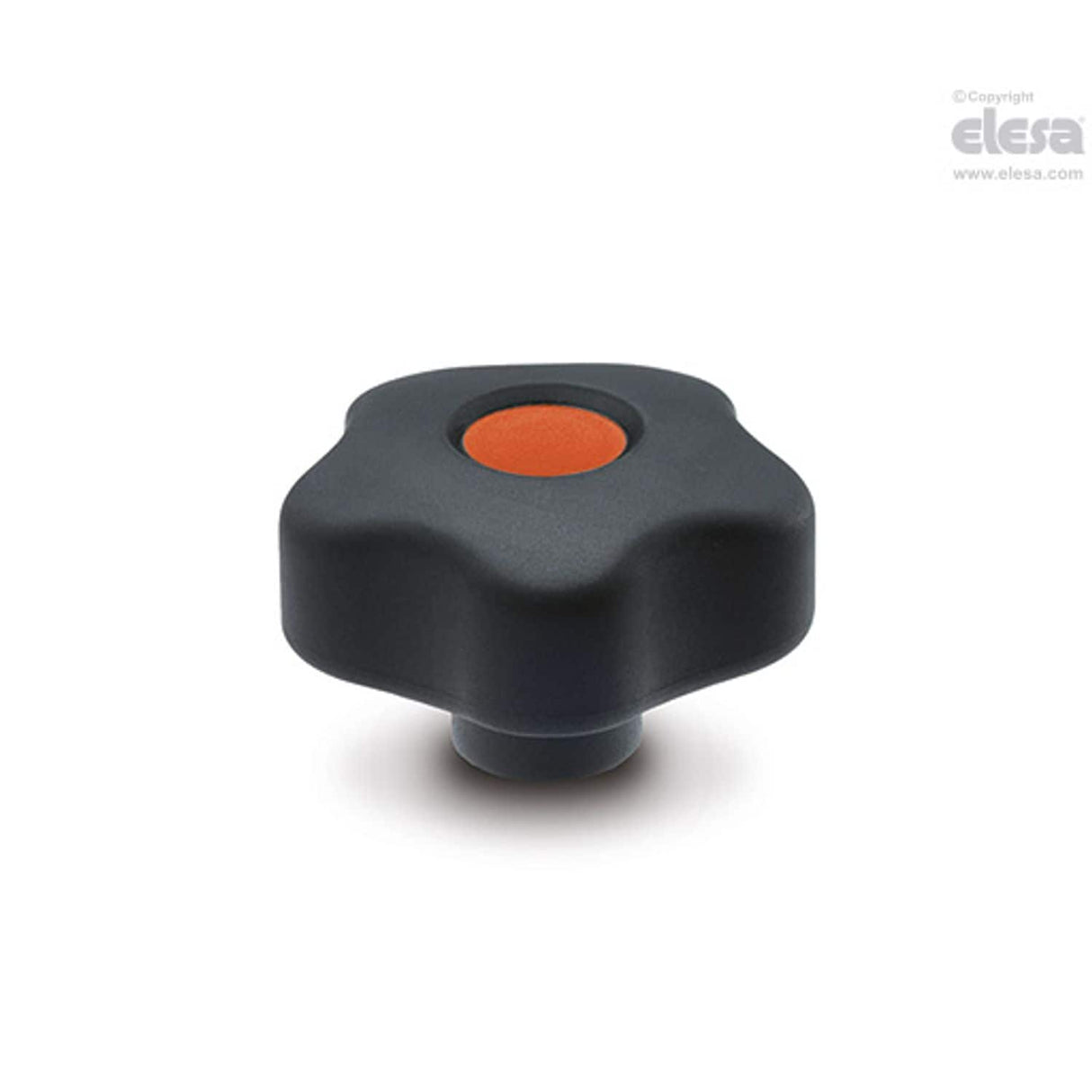 Lobe knob-VCT.66 B-M12-SOFT-C2 Orange