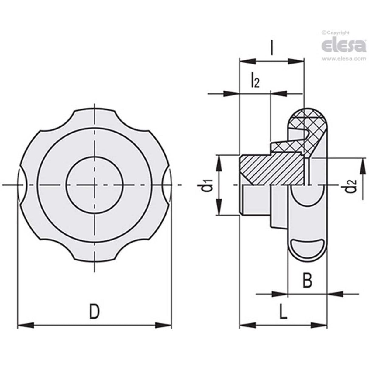 Lobe knob-VL.140/130 FP-A