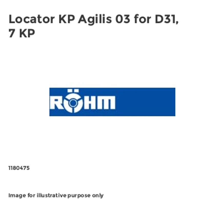 Locator KP Agilis 03 for D31, 7 KP