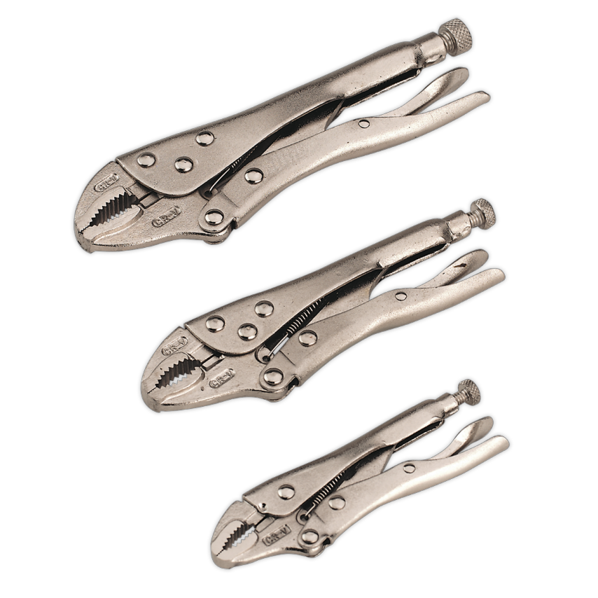 Locking Pliers Set 3 Piece