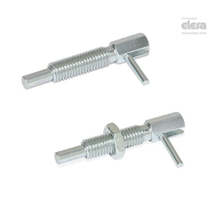 Locking indexing plunger-GN 7017-10-M16-CK-ST