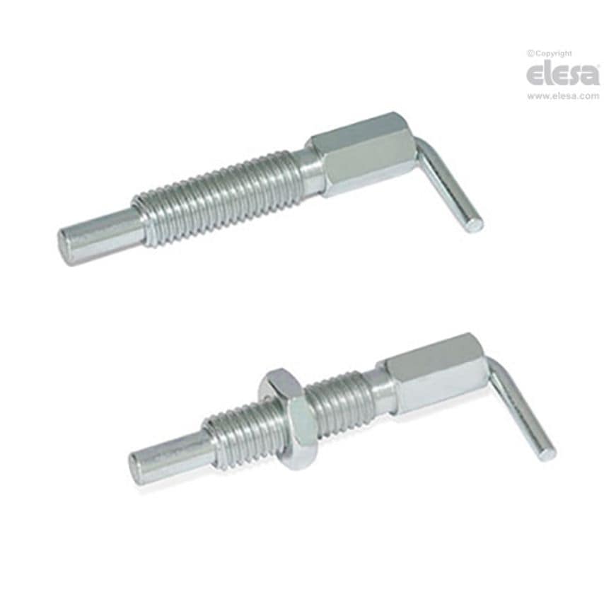 Locking indexing plunger-GN 7017-4-M6-B-ST
