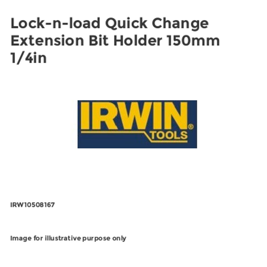 Lock-n-load Quick Change Extension Bit Holder 150mm 1/4in