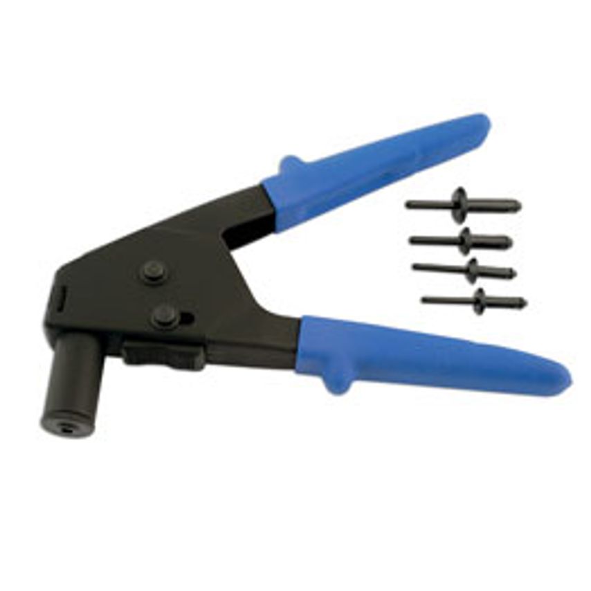Long Reach Plastic Riveter with 40 Rivets