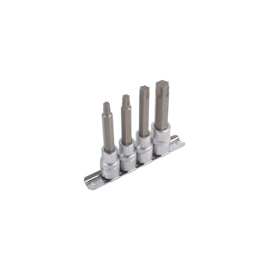 Long Star Socket Bit Set 1/2"D4 Piece