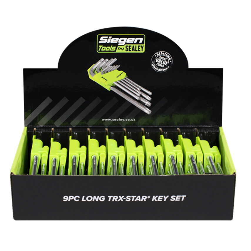 Long TRX-Star* Key Set 9pc - Display Box of 10