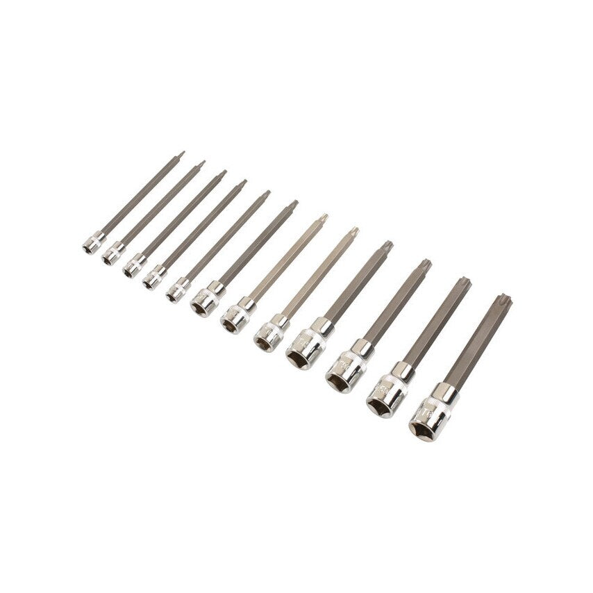 Long Tamperproof TORX Socket Bit Set 1/4"D 3/8"D 1/2"D