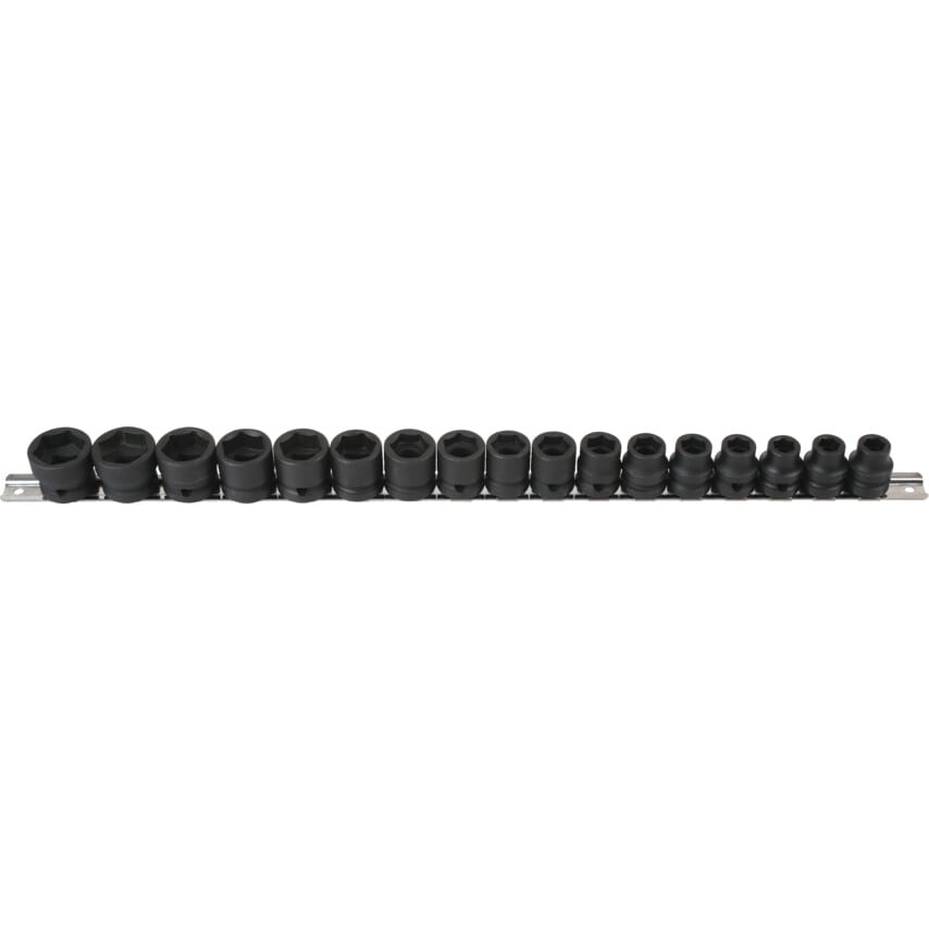 Low Profile Impact Socket Set 1/2"D 17PC