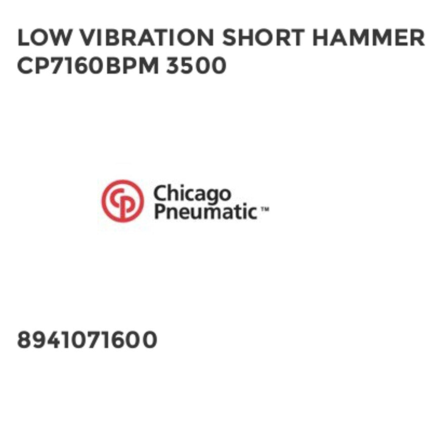 Low Vibration Short Hammer CP7160BPM 3500