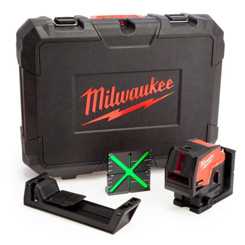 M12CLLP-0C-4933478101 Green Self Leveling Cross Line Laser With Plumb Points (Body Only)