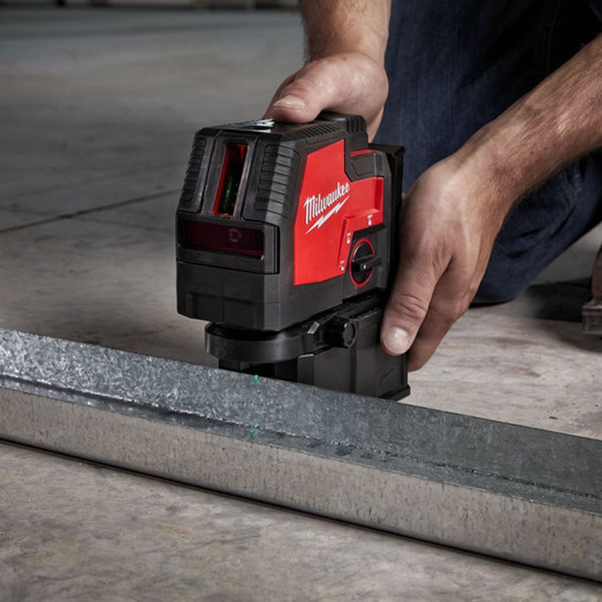 M12CLLP-0C-4933478101 Green Self Leveling Cross Line Laser With Plumb Points (Body Only)