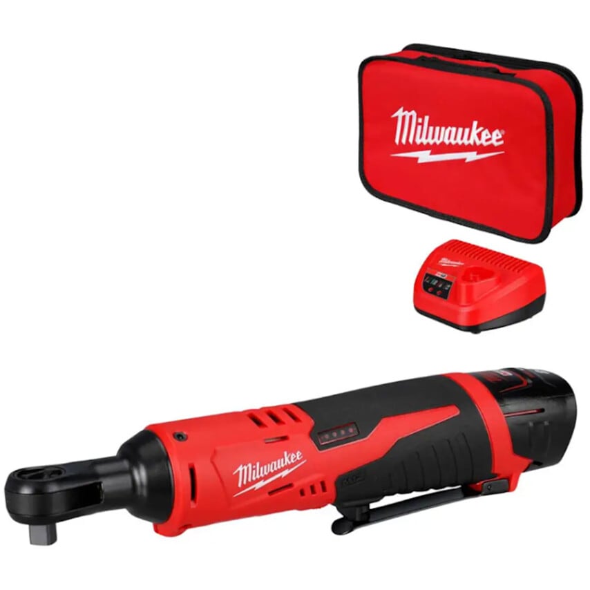 M12 Compact 3/8" Impact Ratchet Kit (1x2.0AH Battery)