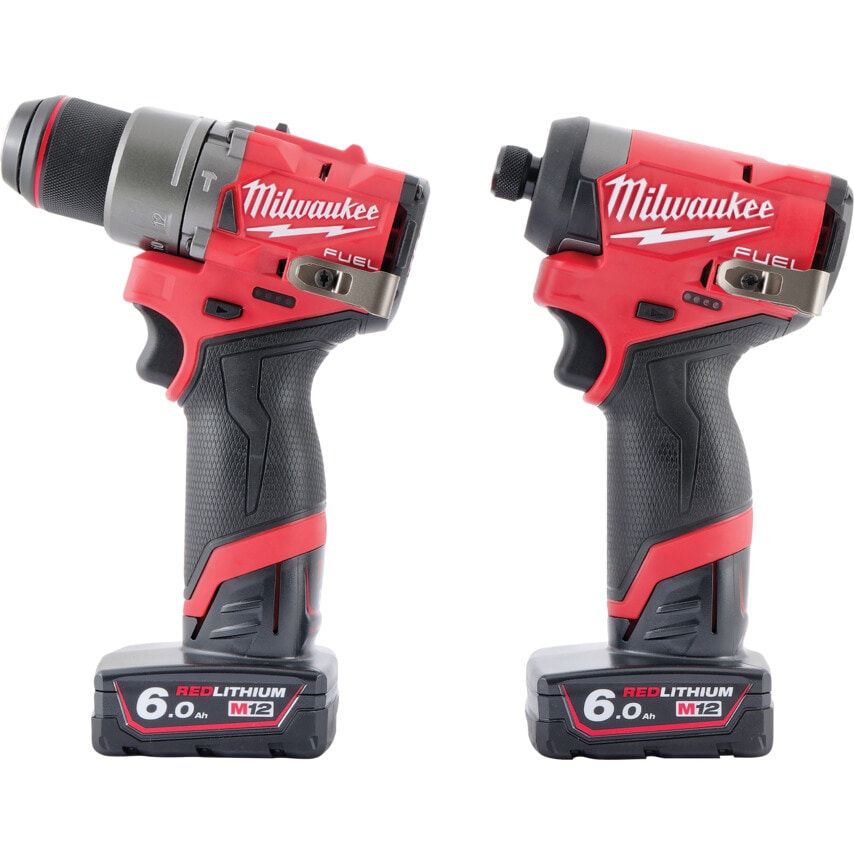 M12 Fuel Twin Pack (M12FPD2, M12FID2, 2x6.0AH Batteries)