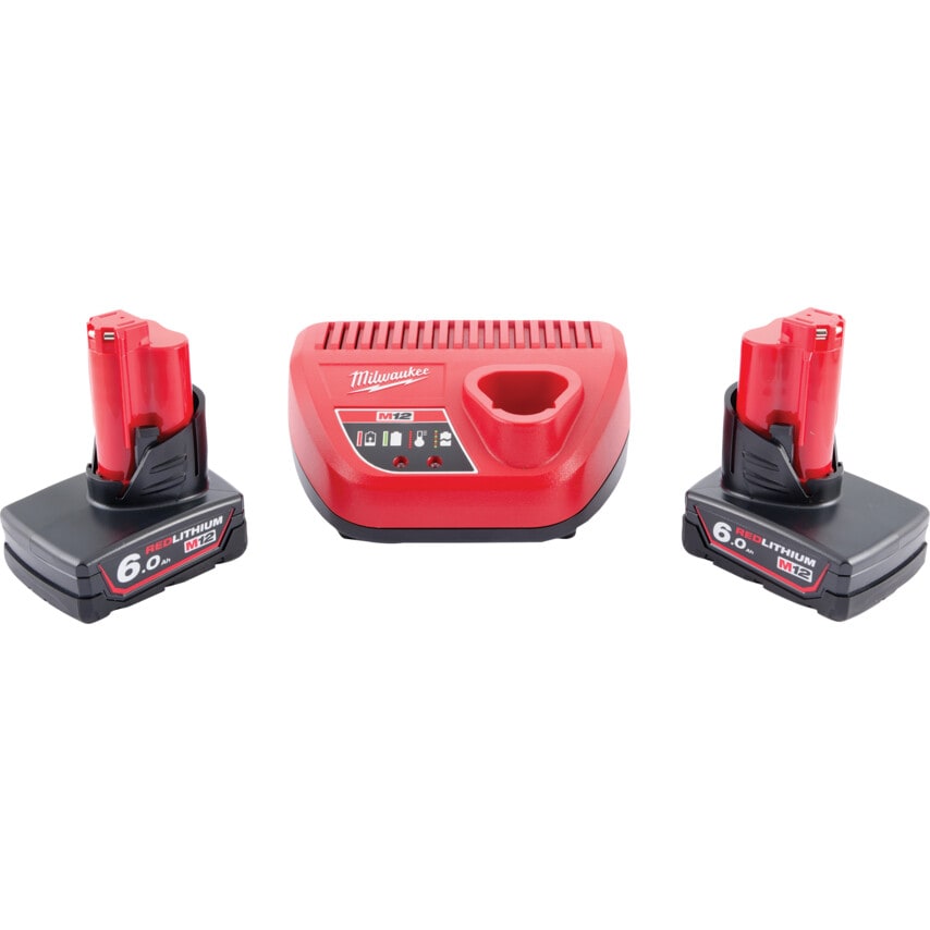 M12 Fuel Twin Pack (M12FPD2, M12FID2, 2x6.0AH Batteries)