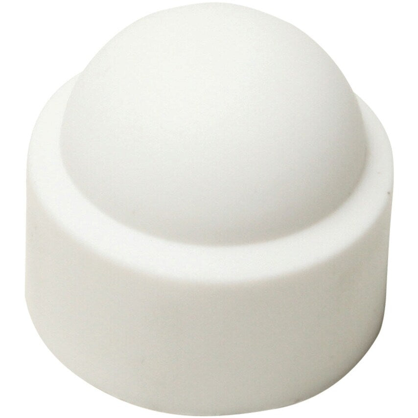 M12 White Bolt &nut Protection Cap for 19mm A/f Hex Pack of 50