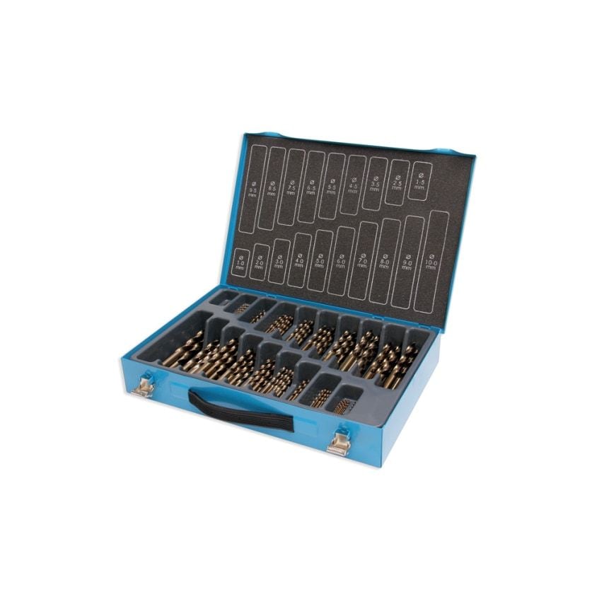 M170 HSCo DIN338 Jobber Drill Set 1.0MM - 10.0MM X 0.5MM
