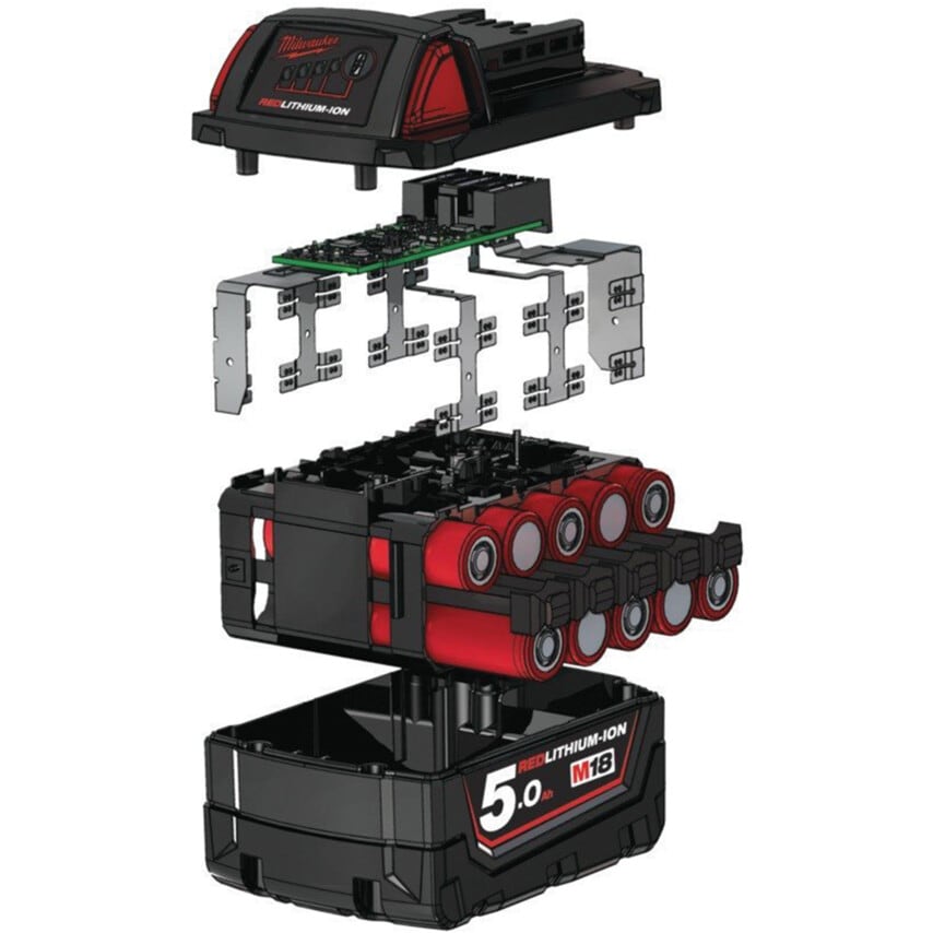 M18B5 M18 5.0AH 18V Red Lithium-ion Battery Pack