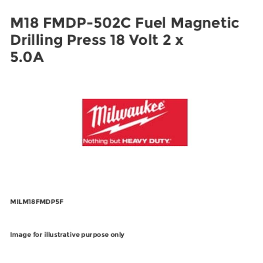 M18 FMDP-502C Fuel Magnetic Drilling Press 18 Volt 2 x 5.0A