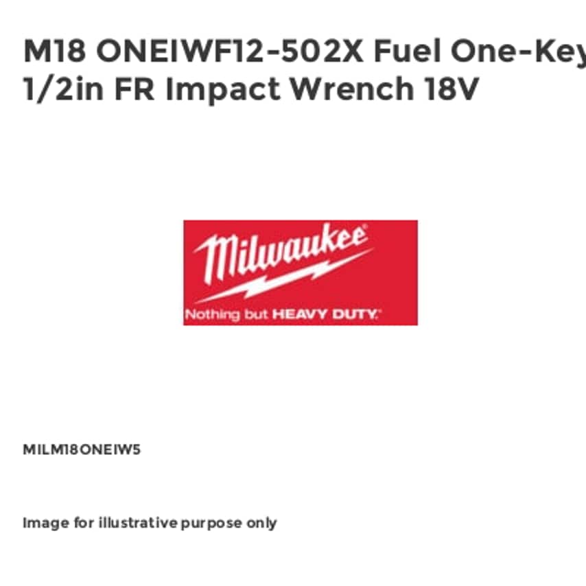 M18 ONEIWF12-502X Fuel One-Key 1/2in FR Impact Wrench 18V MILM18ONEIW5