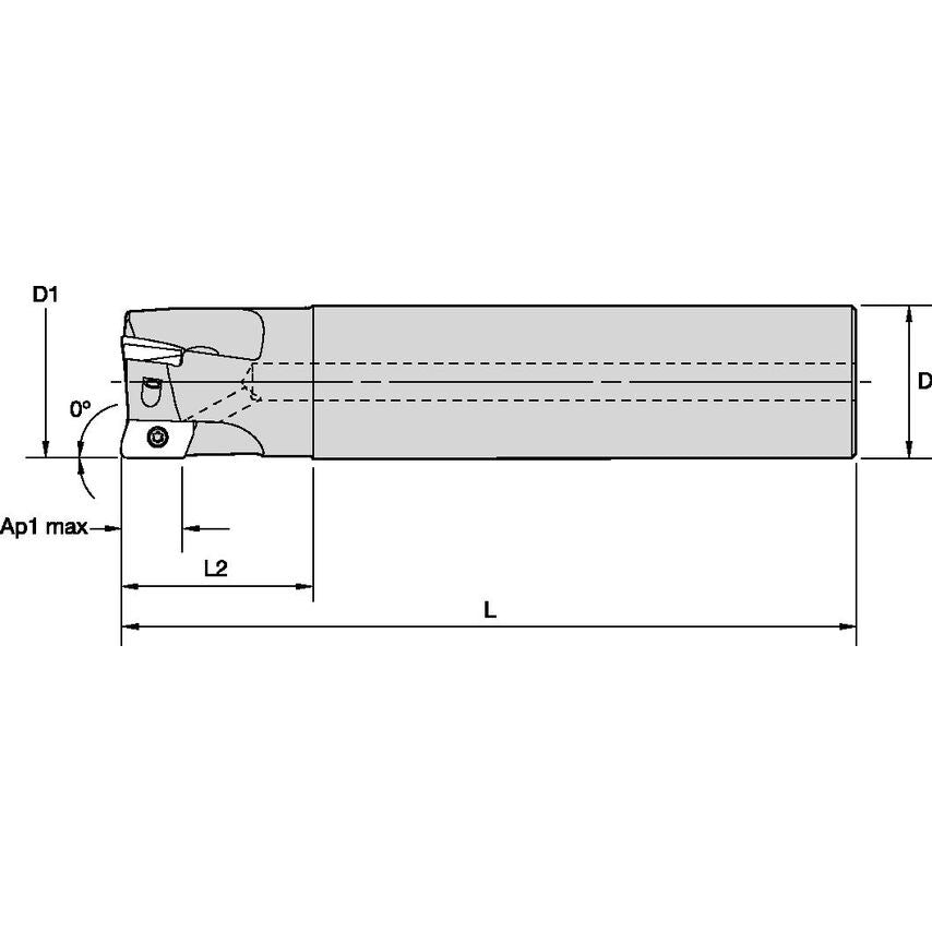 M1D050E1001C062L350 Mill 1-10 End Mill 0 D=.50Z=1