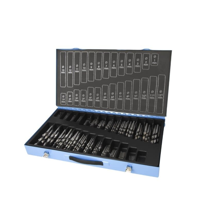 M240 HSS DIN338 BF Drill Set 1.0MM-13.0MMX0.5MM + 3.3&4.2MM