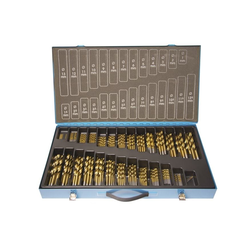 M240 HSS DIN338 Elite+ Drill Set 1.0MM-13.0MMX0.5MM + 3.3&4.2MM