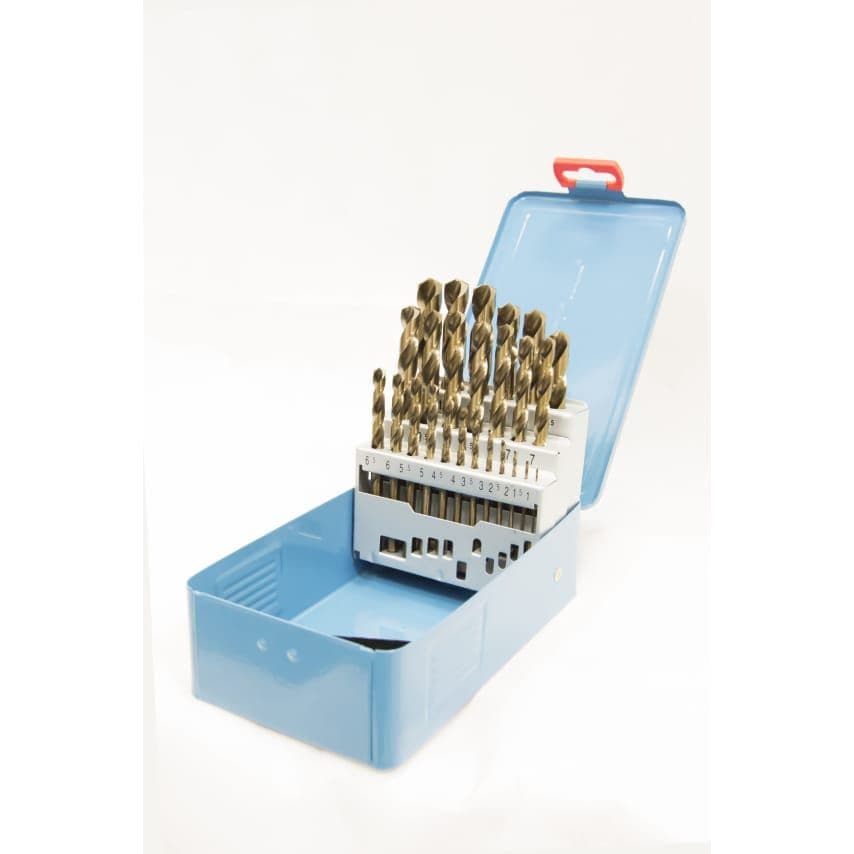 M25 HSCo DIN338 Jobber Drill Set 1.0MM - 13.0MM X 0.5MM