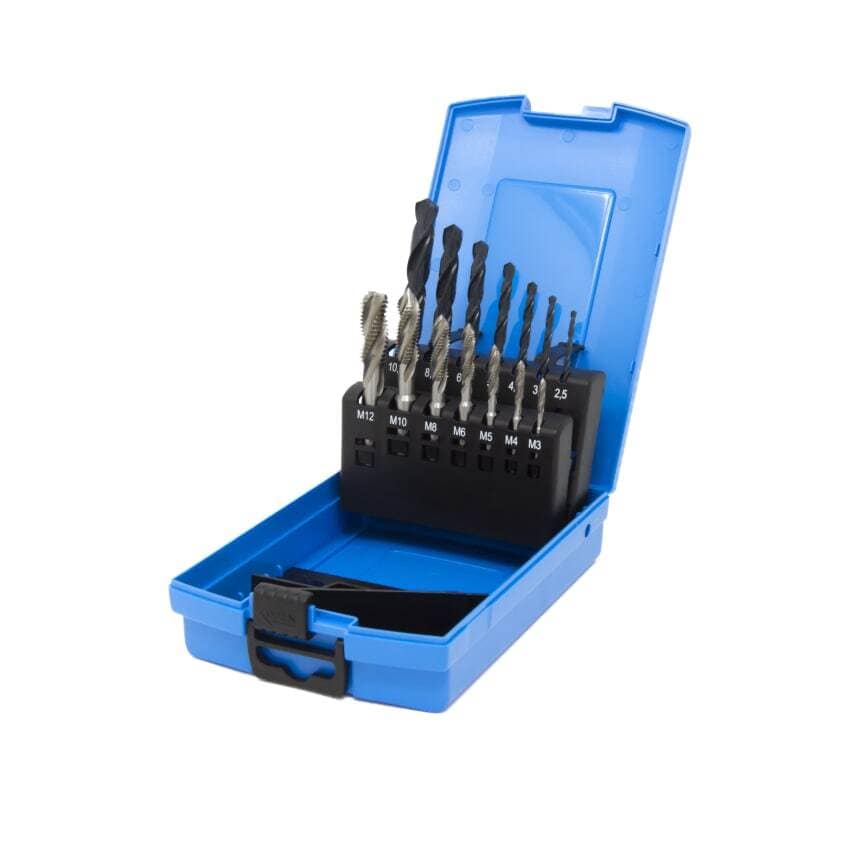 M3-M12 HSS DIN338 Drill & B/F Spiral Flute Tap Set