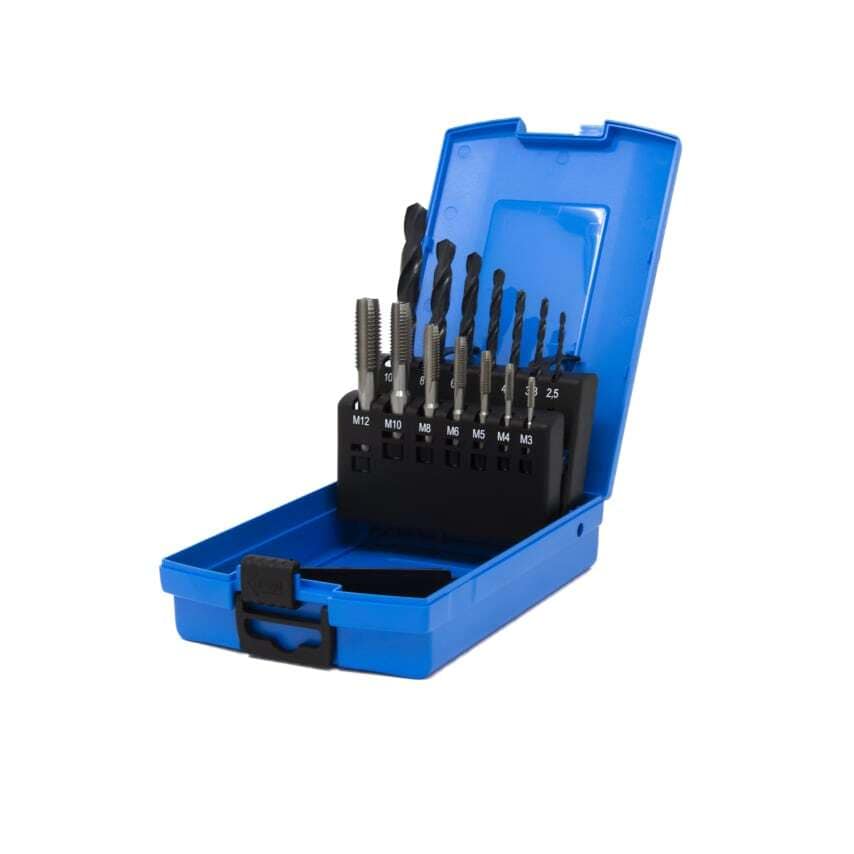 M3-M12 HSS DIN338 Drill & ISO 529 Short Machine Tap Set