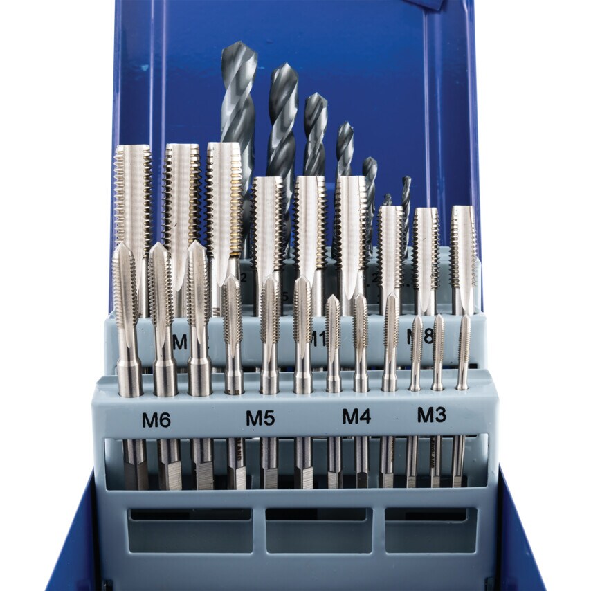 M3-M12 HSS Tap & Drill Set 28PCE