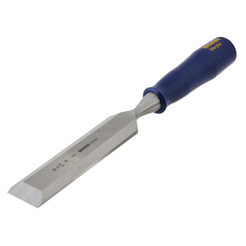 M444 Bevel Edge Chisel Blue Chip Handle 32mm (1 1/4in) MAR444114