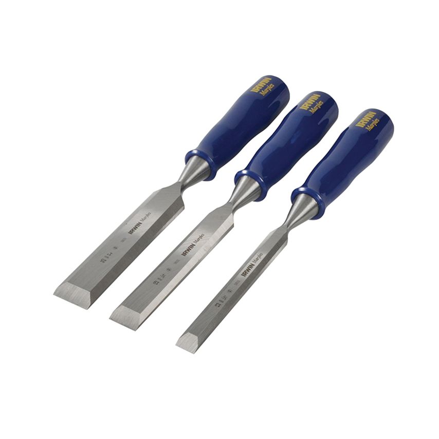 M444 Bevel Edge Chisel Blue Chip Handle Set, 3 Piece MAR444S3