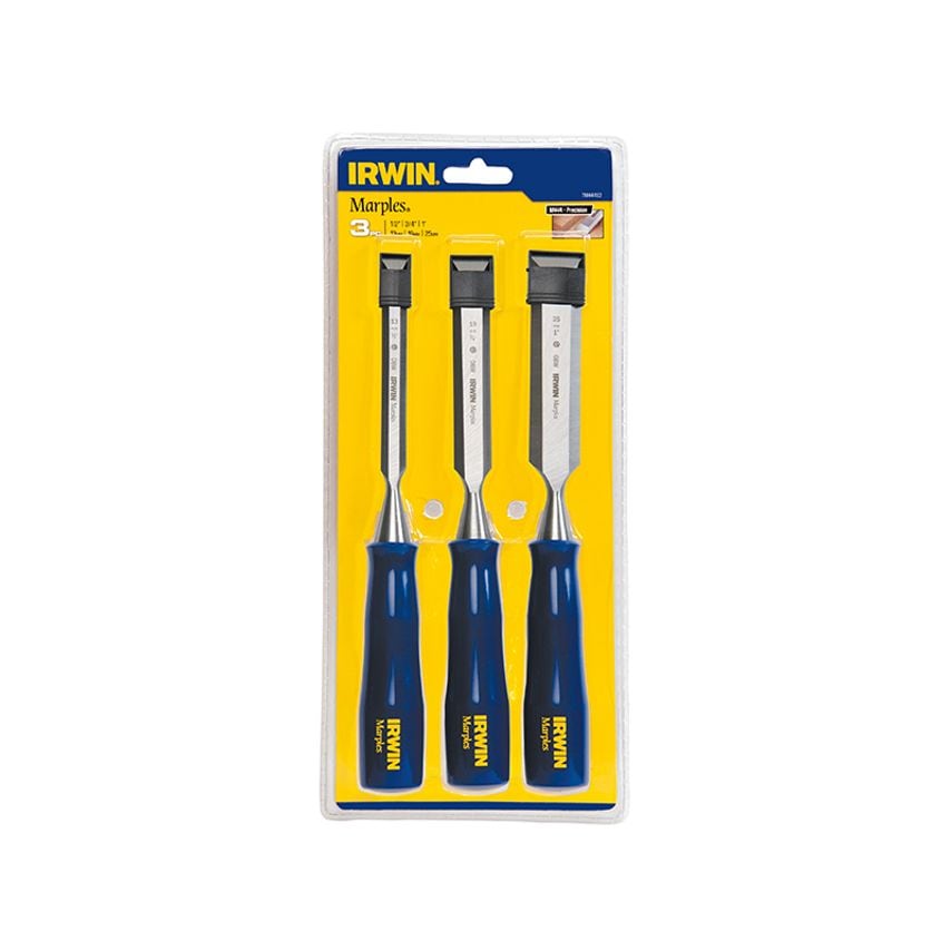 M444 Bevel Edge Chisel Blue Chip Handle Set, 3 Piece MAR444S3