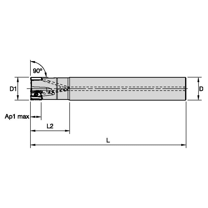 M4D062L1102C062L600 Mill 4-11 D0.625 Z2 L6.00 Inch