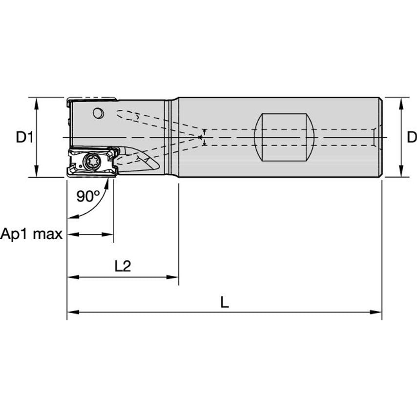 M4D100L1103W075L175 Mill 4-11 D1.00 Z3 Inch Weldon